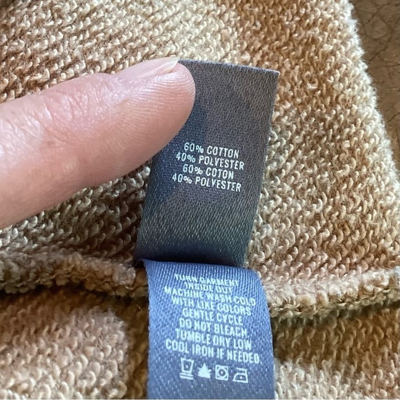 Aerie Oversized French Terry Crew Neck Sweatshirt, Toasted Almond Color Size XS - Picture 11 of 12